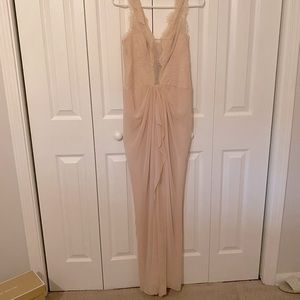 BCBG gown rose pink gown